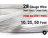 28 Gauge Fine Silver Round Half Hard or Dead Soft Wire